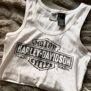 Harley Davidson crop tank top